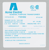 Transformador Reductor-Elevador Jefferson Electric