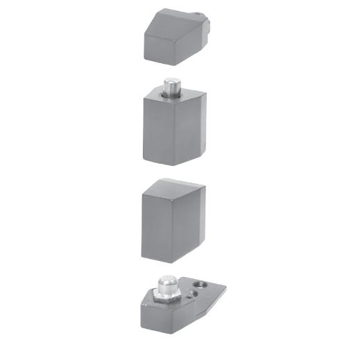 Juego De Pivotes Estandar Decentrado Para Puertas De Aluminio