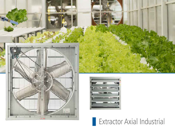 Extractor Axial Industrial Marca Nimbus Modelo GLF-38M