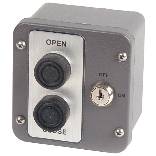 Botonera Open/Close Con Bloqueo Por Llave