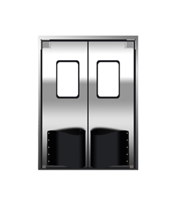 Puerta de Impacto de Doble Hoja Batiente de Acero Inoxidable 304